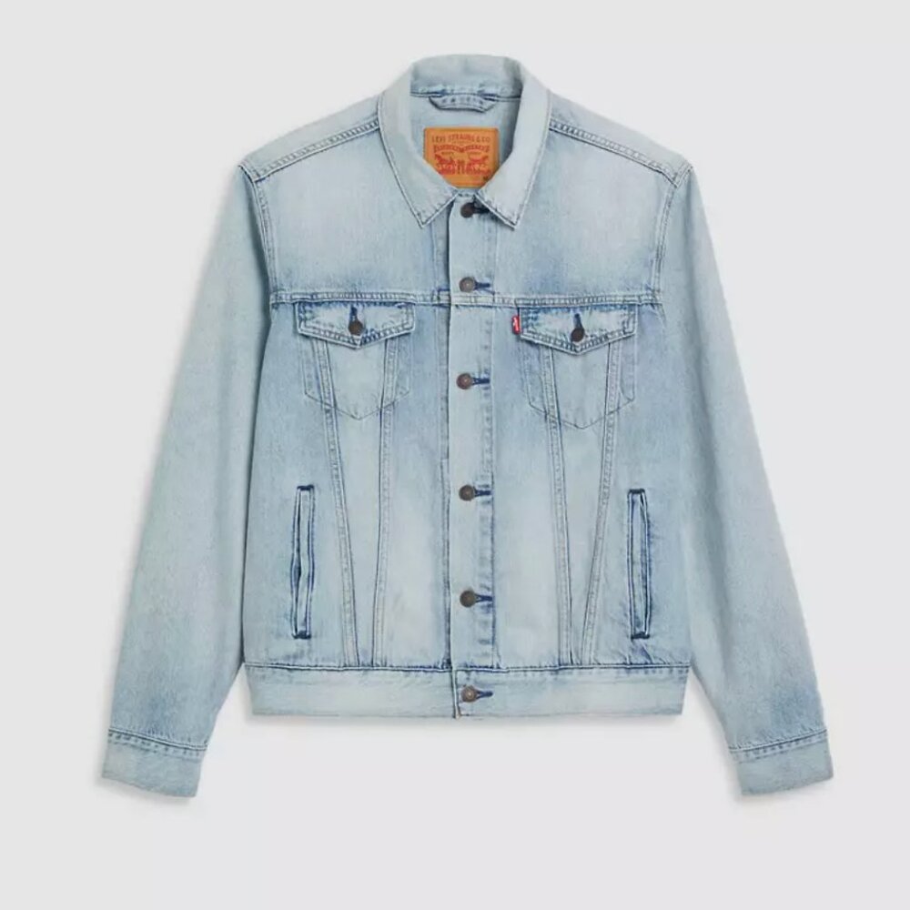 Levi's Lightweight Trucker Jacket, Build A House - Light Wash, Medium, EUC